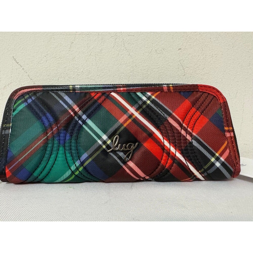 Lug Tendu Tartan Plaid  Print wallet nwt